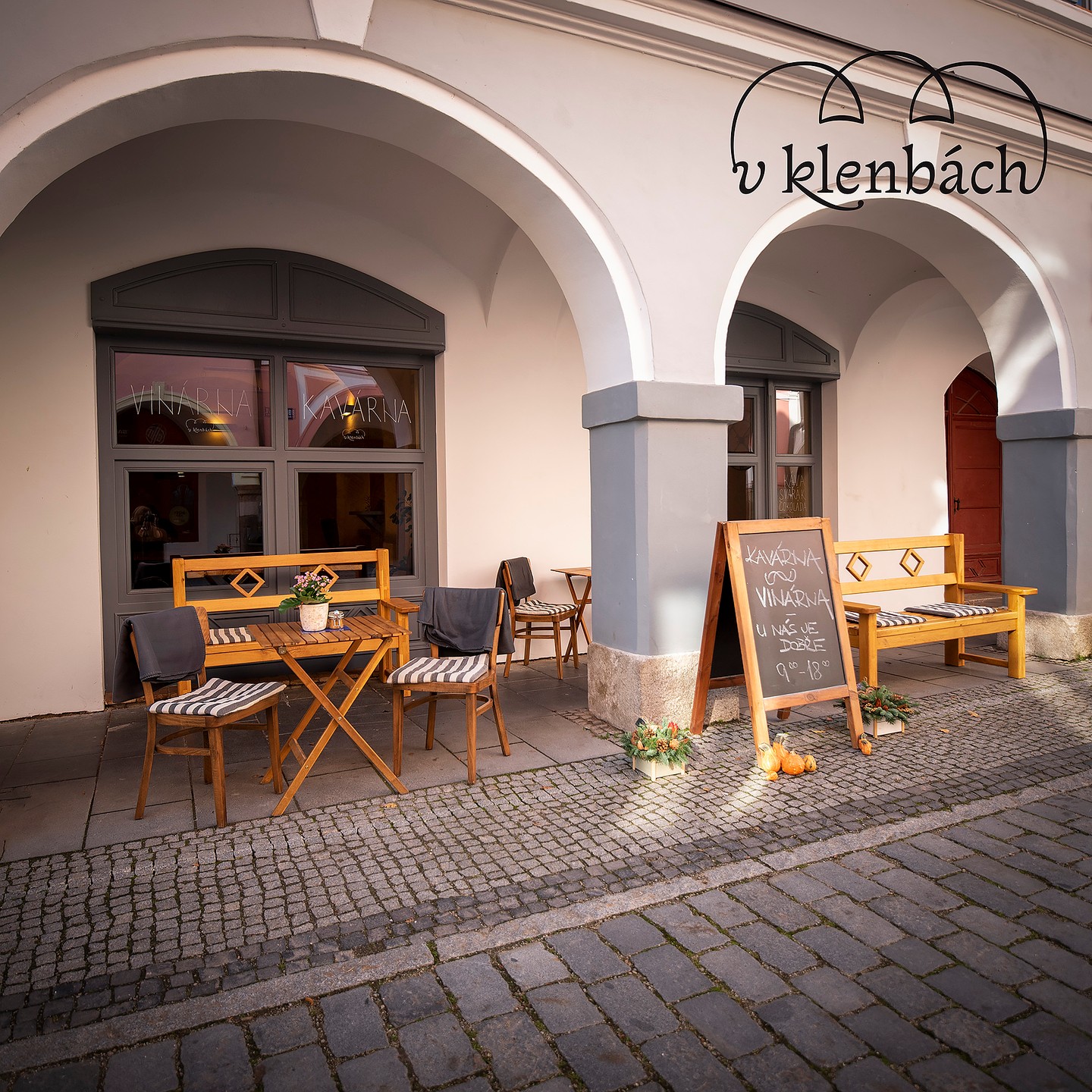 Exteriér kavárny V Klenbách, Třeboň