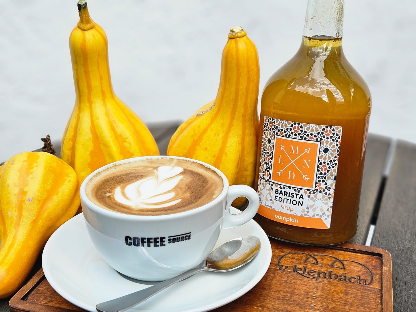 Výběrová káva v kavárně V Klenbách