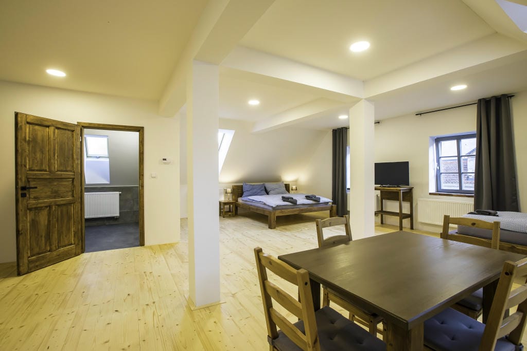 Interiér apartmánu V Klenbách Třeboni